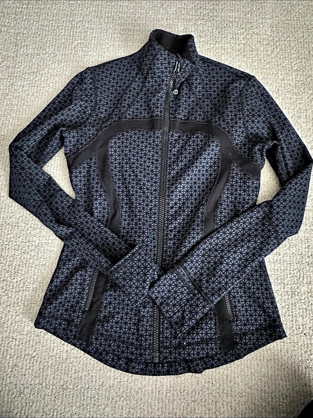 Lululemon Define Jacket Luon (Tri Geo Printed Inkwell Black)